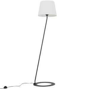 Nordic Design Bílá kovová stojací lampa Shadow