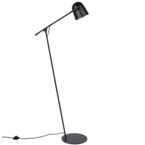 Černá kovová stojací lampa ZUIVER LAU 131 cm