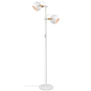 Bílá kovová stojací lampa Halo Design DC II. 150 cm