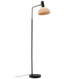 Černá kovová stojací lampa Kave Home Damila 157 cm