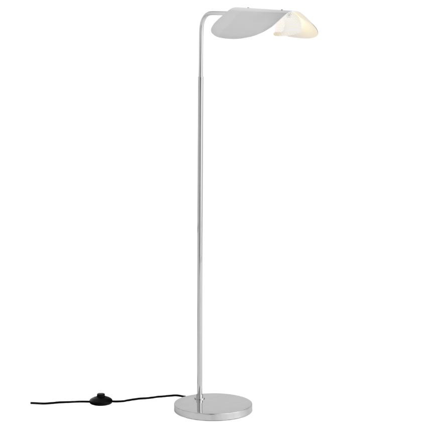 Audo CPH Stříbrná kovová stojací lampa AUDO WING 118 cm