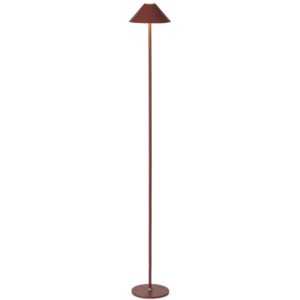 Vínově červená plastová nabíjecí stojací LED lampa Halo Design Hygge 134 cm