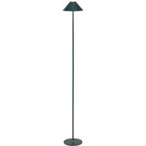 Tmavě zelená plastová nabíjecí stojací LED lampa Halo Design Hygge 134 cm