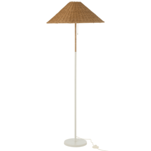 Ratanová stojací lampa J-line Roowa 154 cm