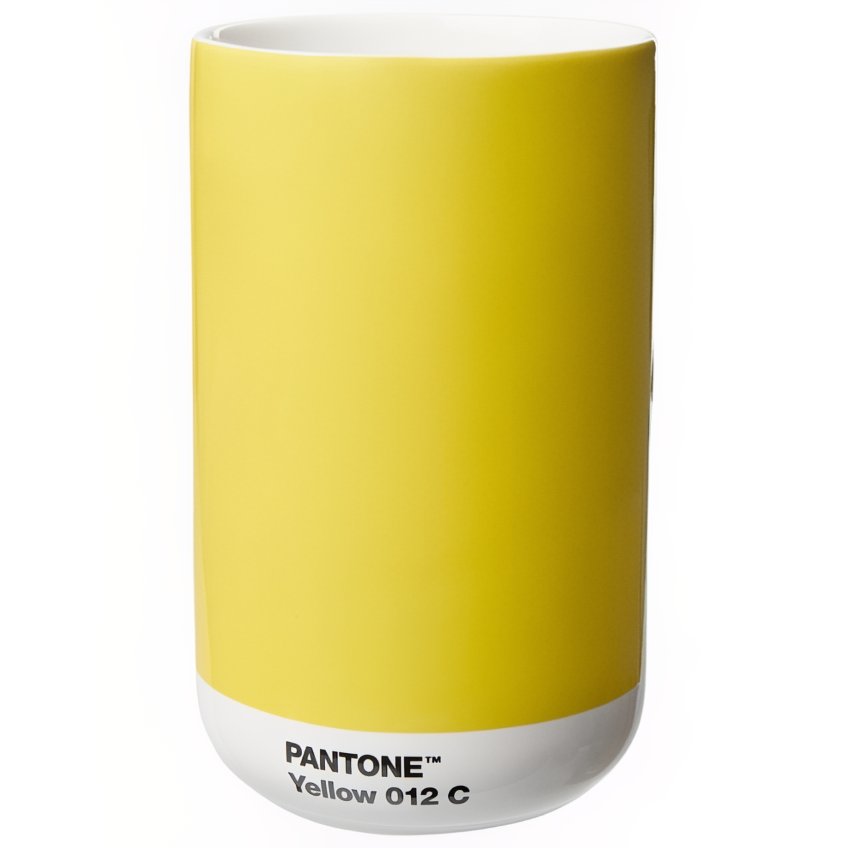 Žlutá keramická váza Pantone Yellow 012 14 cm